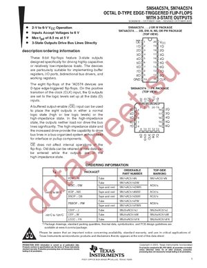 SN74AC574DWG4 datasheet  